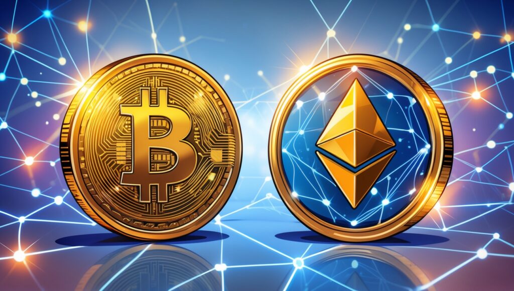 биткоин эфириум сравнение